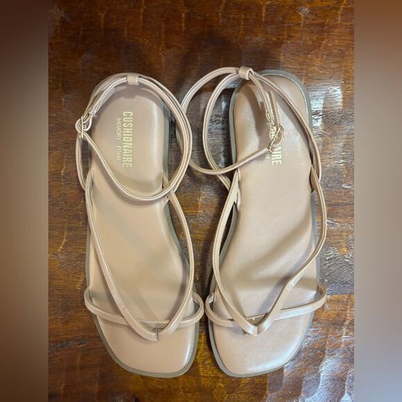 Cushionaire Tan Strappy Sandals - Picture 1 of 3